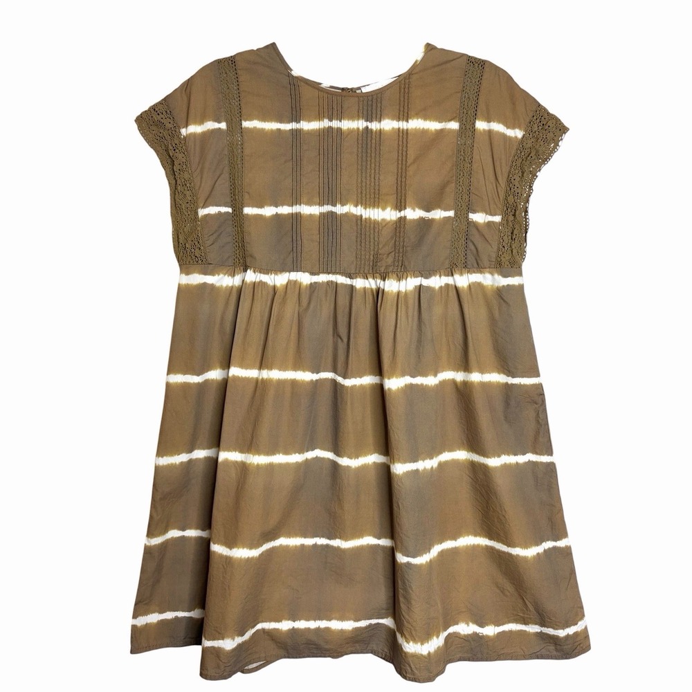 Anthropologie Corey Lynn Calter Tunic Dress S Brigid Brown Tie Dye Boho Mini - Picture 3 of 10